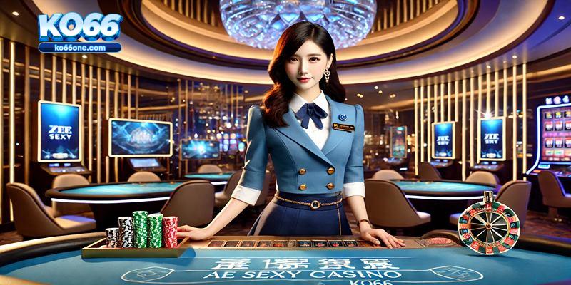 Sảnh game AE Sexy tại KO66 đẳng cấp với công nghệ và dealer hấp dẫn