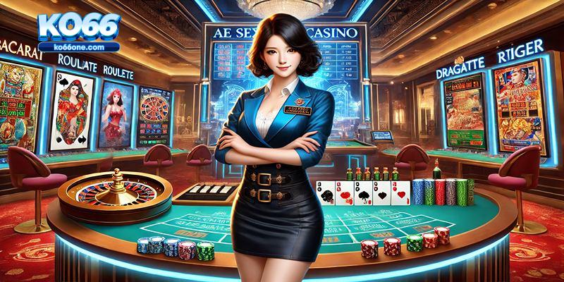 Top trò chơi hot tại AE Sexy Casino: Baccarat, Roulette, Rồng Hổ hấp dẫn